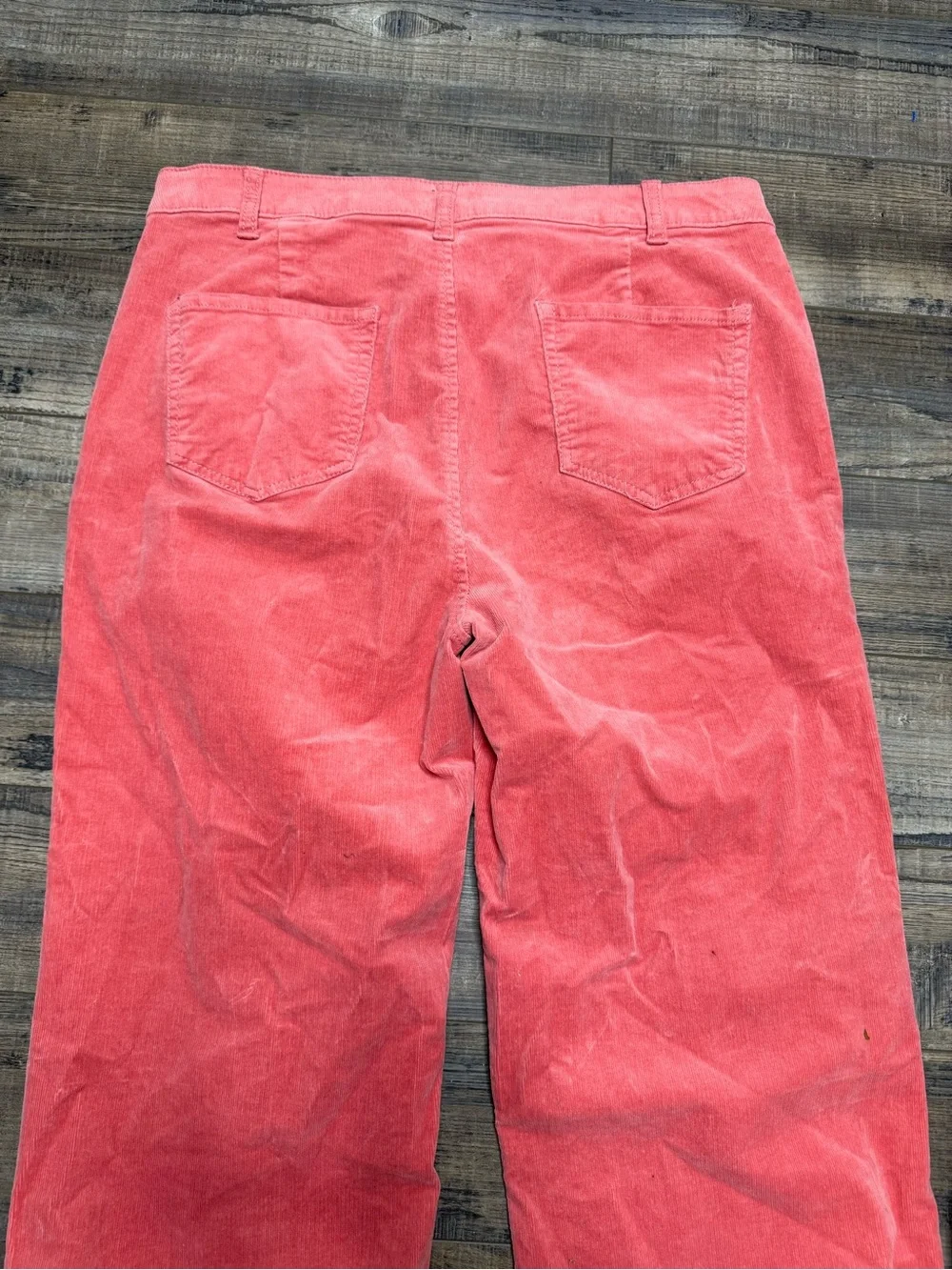 Draper Jeans RSVP Coral Wide-Leg Corduroy Pants Women's Size 16